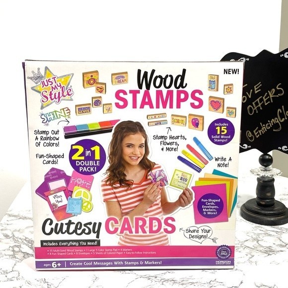Just My Style 2-in-1 Create Your Own Stamps and Cards Kit - Picture 2 of 4